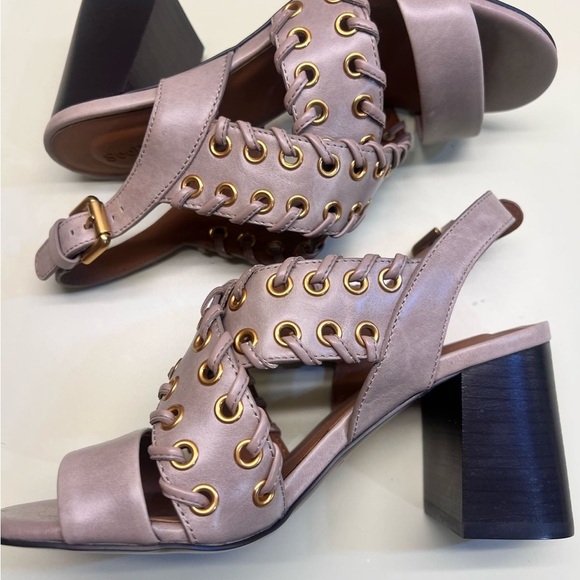 See By Chloe Gray Heels with Intricate Cut-Out Design - Picture 4 of 9